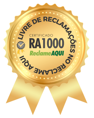 Selo RA1000 do Reclame Aqui